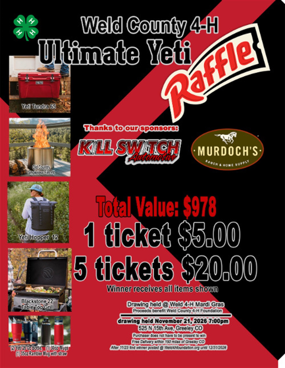 4-H Foundation Ultimate Yeti Raffle 4-H Foundation